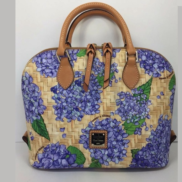 SOLD MeRC! Dooney & Bourke Hydrangea Satchel - Picture 3 of 6